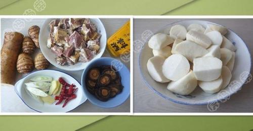 火腿芋头煲的做法(荤素搭配)