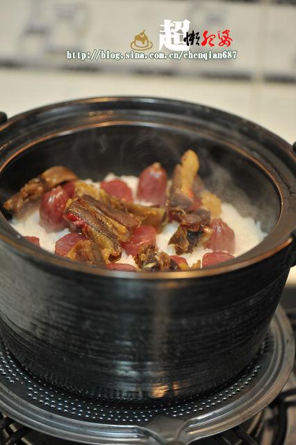 腊味煲仔饭的做法(花样主食)
