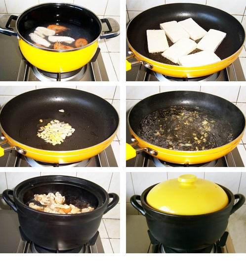 五福豆腐煲的做法(春节菜谱-寓意幸福美满的一道过年菜)