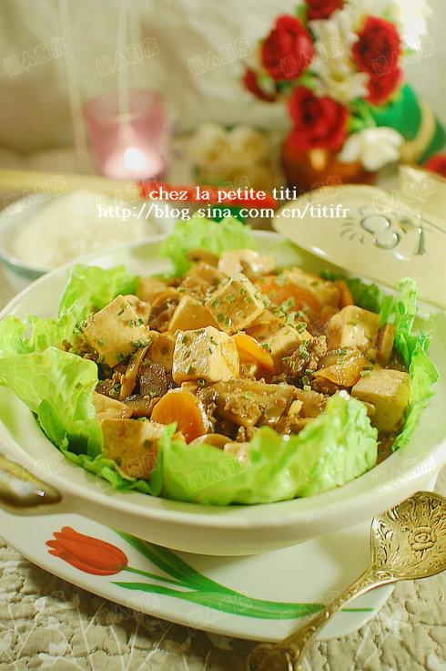 肉末豆腐煲的做法(15分钟懒人快手下饭菜)