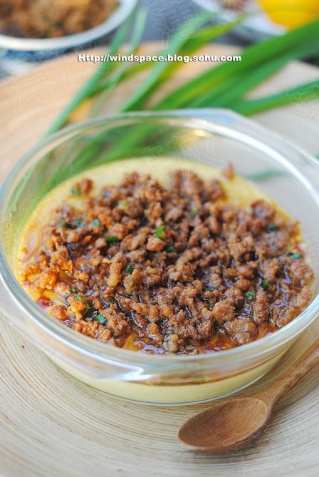 肉沫蒸蛋的做法