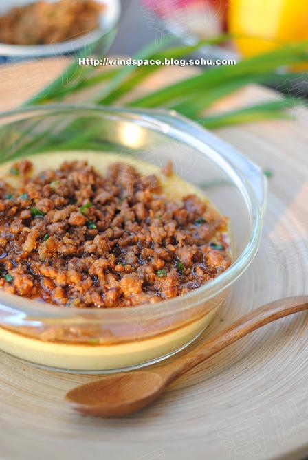 肉沫蒸蛋的做法