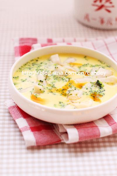 扇贝蒸蛋的做法