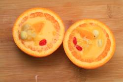 橙香蛋羹的做法