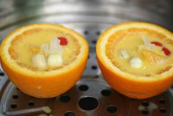 橙香蛋羹的做法