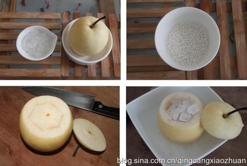 冰糖雪梨西米羹的做法