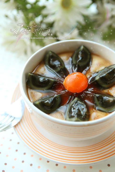 三色水蒸蛋的做法