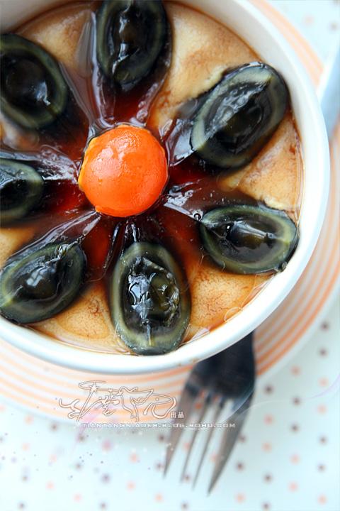 三色水蒸蛋的做法