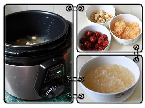 电压力锅版红枣莲子银耳羹的做法