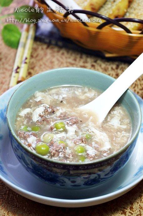 嫩滑蛋花牛肉羹的做法