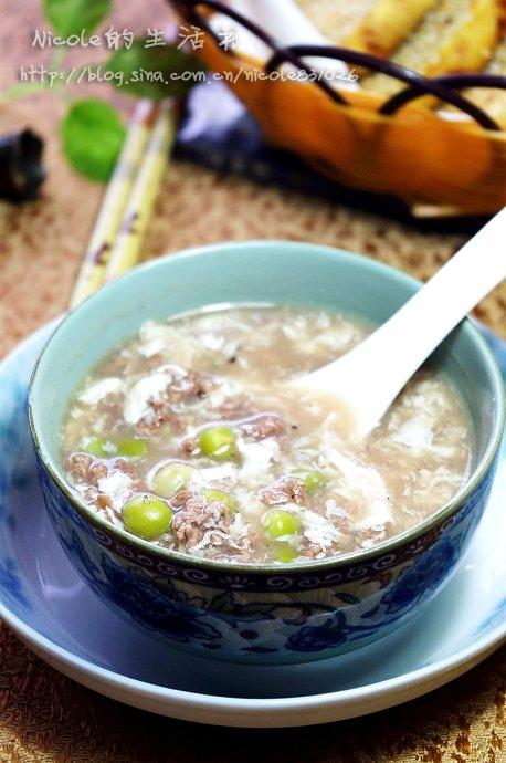 嫩滑蛋花牛肉羹的做法