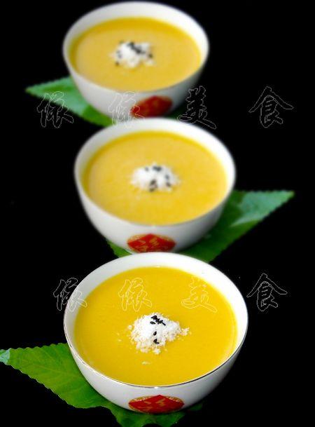 椰蓉奶油南瓜羹做法的做法