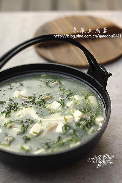 荠菜豆腐羹的做法