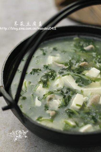 荠菜豆腐羹的做法