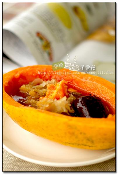 木瓜红枣银耳羹的做法