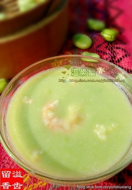 鲜虾蚕豆羹的做法