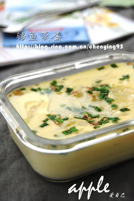 银鱼蒸蛋的做法