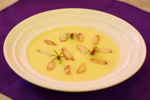 雪蟹腿肉蒸蛋羹的做法