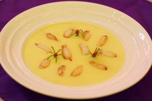 雪蟹腿肉蒸蛋羹的做法