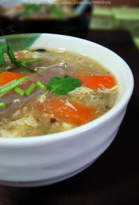 魔芋酸辣汤的做法