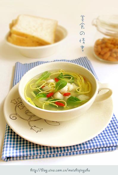 干贝蔬菜羹的做法