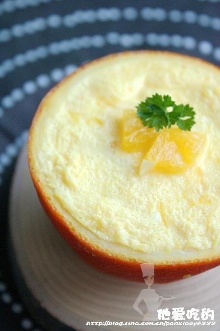 鲜橙蒸蛋的做法