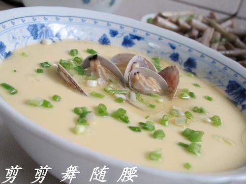 花甲蒸鸡蛋的做法