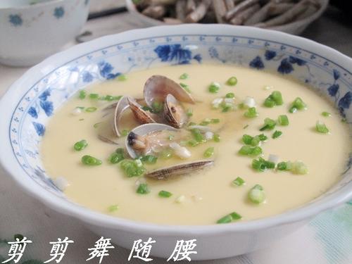 花甲蒸鸡蛋的做法