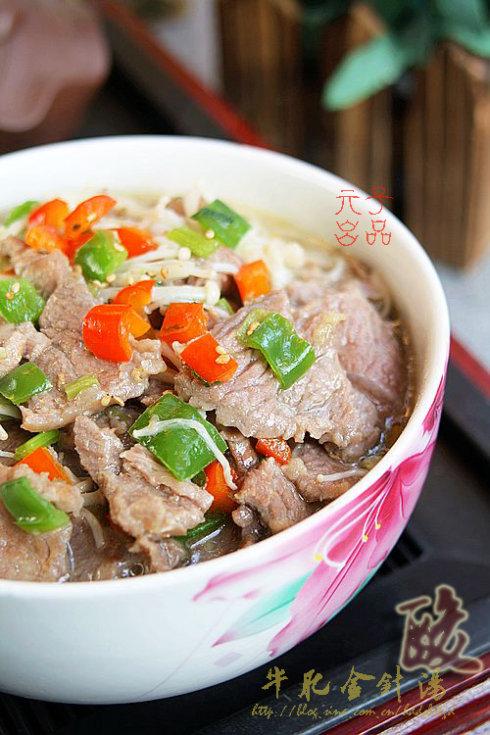 酸汤金针肥牛的做法