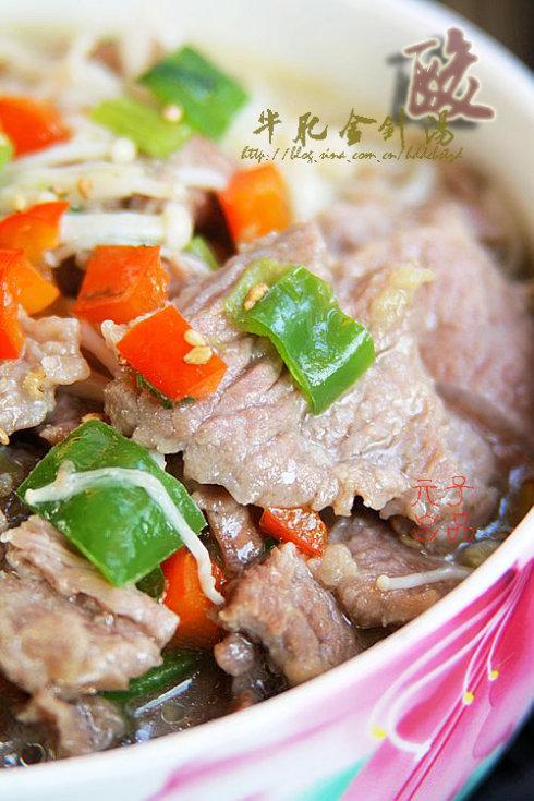 酸汤金针肥牛的做法