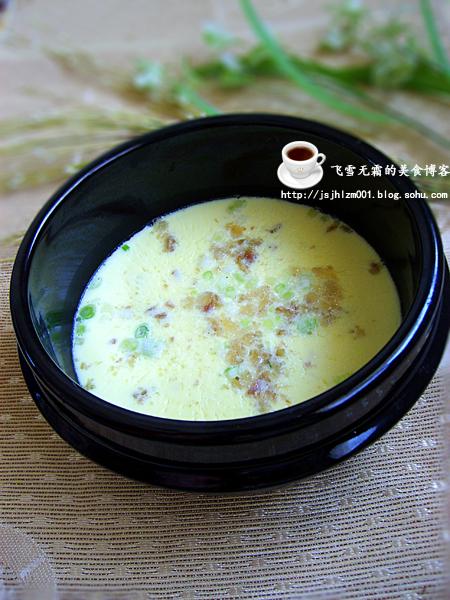 咸肉蒸蛋的做法