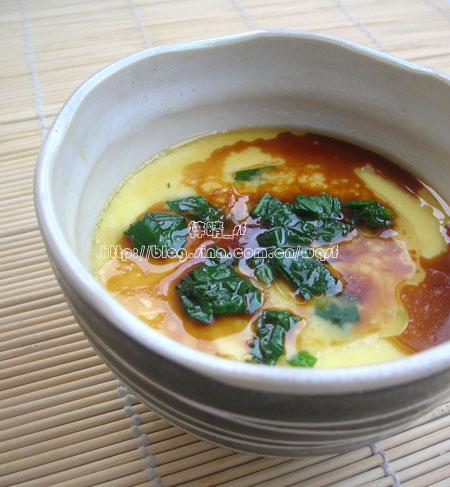 菠菜鸡蛋羹的做法