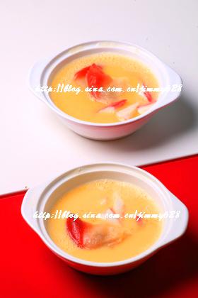 北极贝鱼籽蒸蛋羹的做法