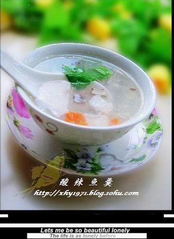 酸辣鱼羹的做法