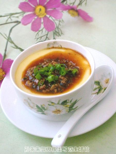 浇汁蛋羹的做法