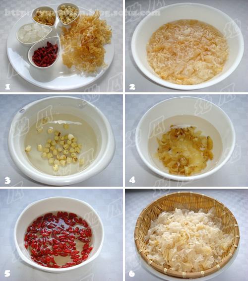 莲子百合羹的做法