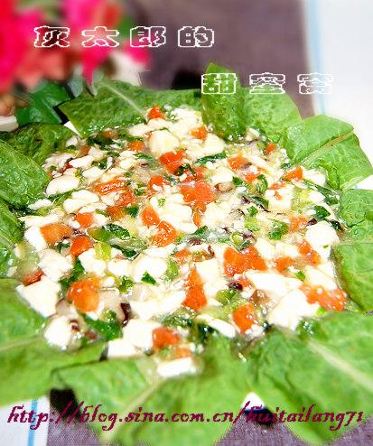 莴笋叶豆腐羹的做法