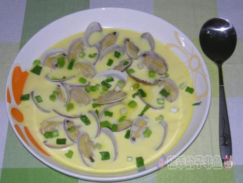 花蛤炖蛋的做法