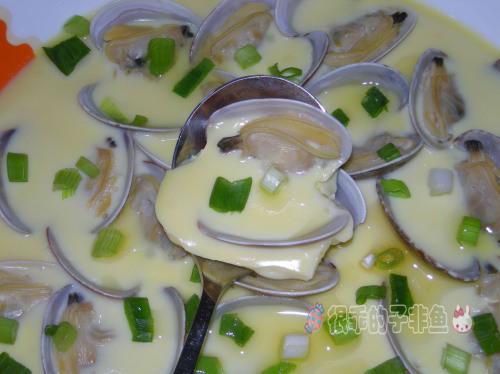 花蛤炖蛋的做法