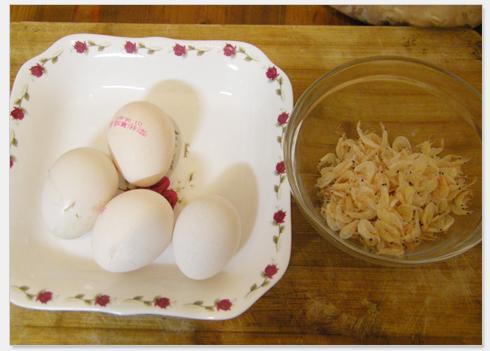 虾皮蒸蛋的做法