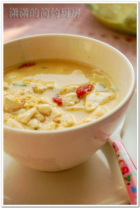 咸蛋黄豆腐羹的做法