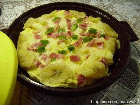 微波炉乡村土豆烘蛋的做法