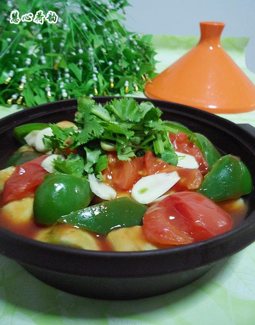 微波西红柿烩茄子的做法