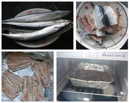 微波烤秋刀鱼的做法