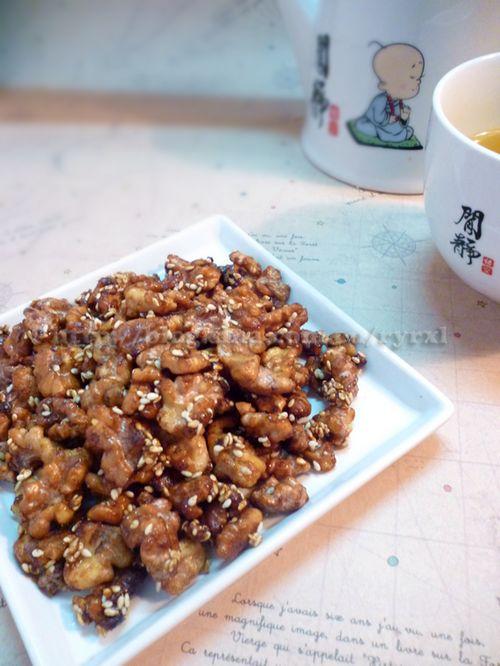 微波琥珀桃仁的做法