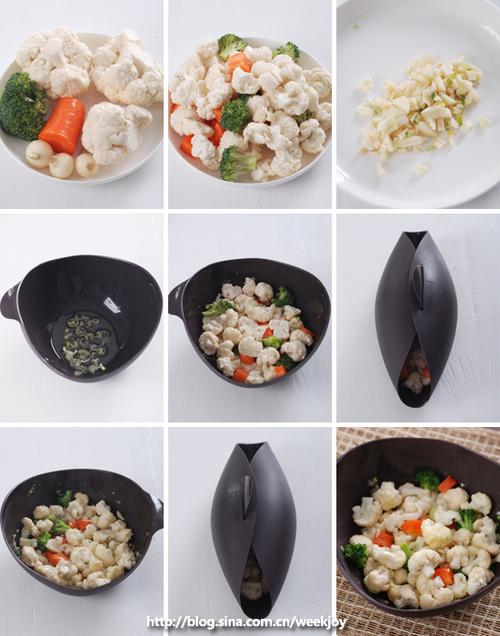 蒜蓉菜花的做法