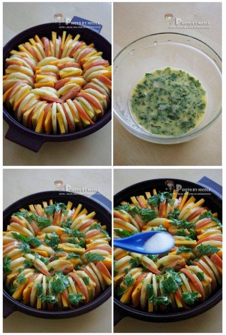 无油旱蒸蛋香什蔬锅的做法