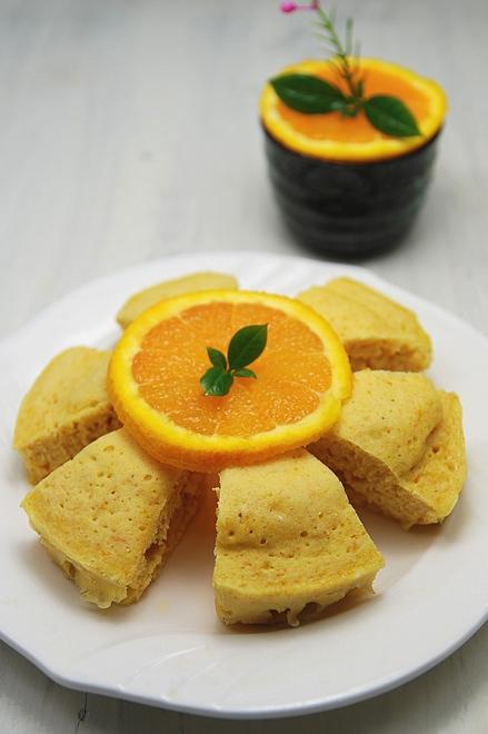 微波炉香橙发糕的做法