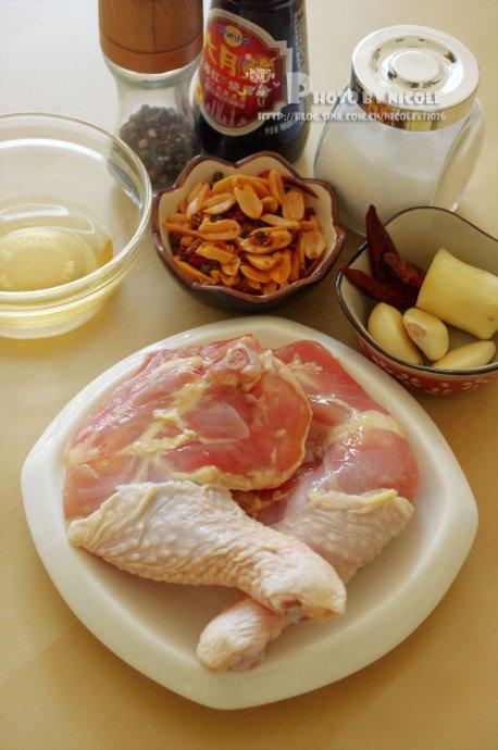 微波炉快手香辣花生酱鸡丁的做法