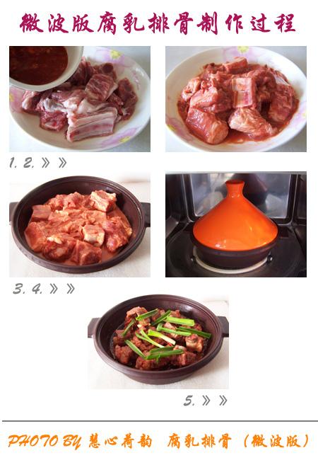 微波炉腐乳排骨的做法